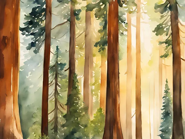 Giant Trees by EcoArtLab, horizontal tablet wallpaper