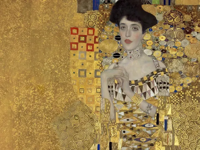 Portrait of Adele Bloch Bauer by Gustav Klimt, horizontal tablet wallpaper