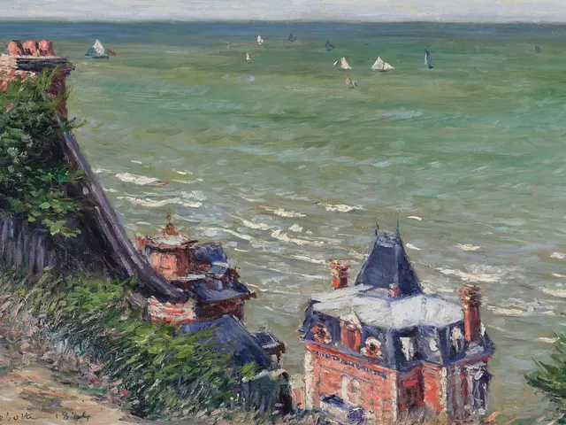 Villa Rose Trouville by Gustave Caillebotte, horizontal tablet wallpaper
