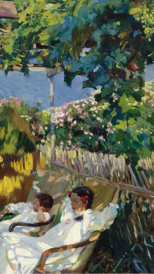 The Siesta In The Garden wallpaper