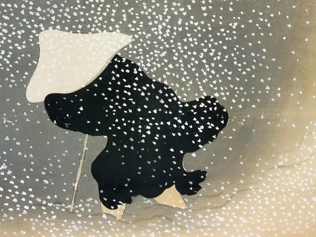 Snow from Momoyogusa Iconic by Kamisaka Sekka, horizontal tablet wallpaper