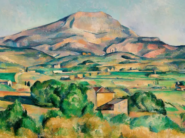 Mont Sainte Victoire Iconic by Paul Cezanne, horizontal tablet wallpaper