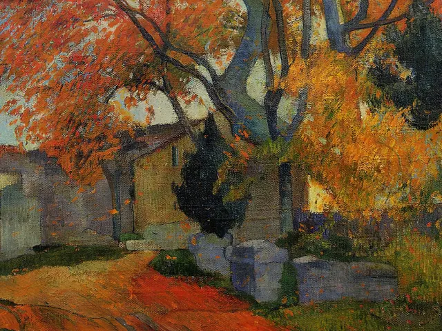 Lane at Alyscamps Arles by Paul Gauguin, horizontal tablet wallpaper