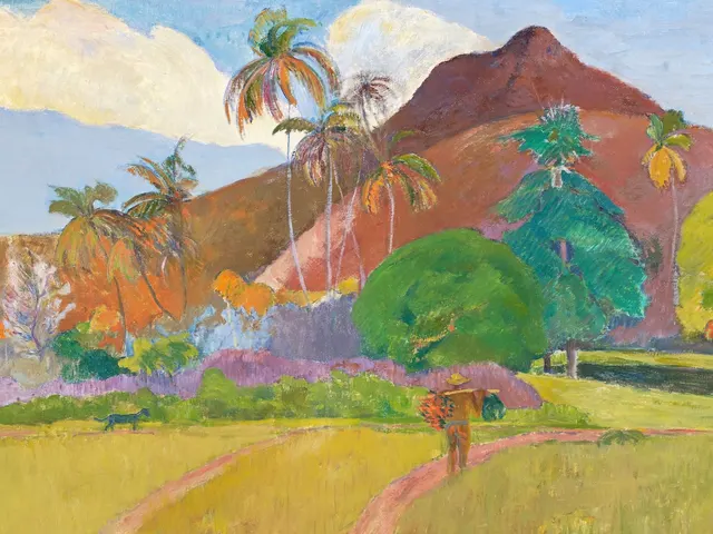 Tahitian Landscape by Paul Gauguin, horizontal tablet wallpaper