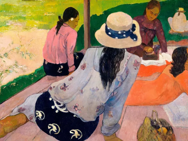 The Siesta by Paul Gauguin, horizontal tablet wallpaper