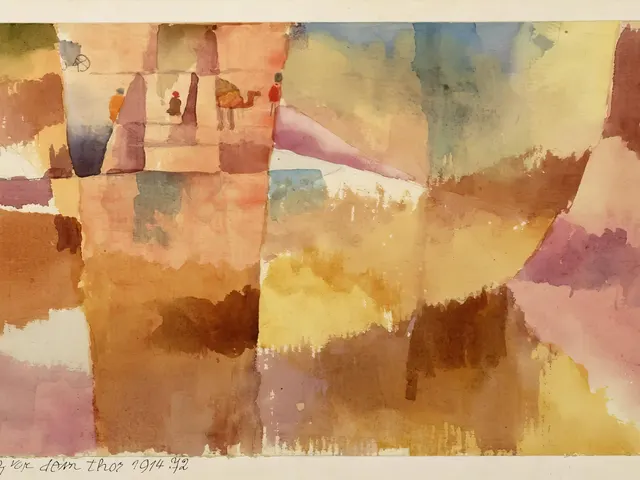 Kairouan Before the Gate by Paul Klee, horizontal tablet wallpaper