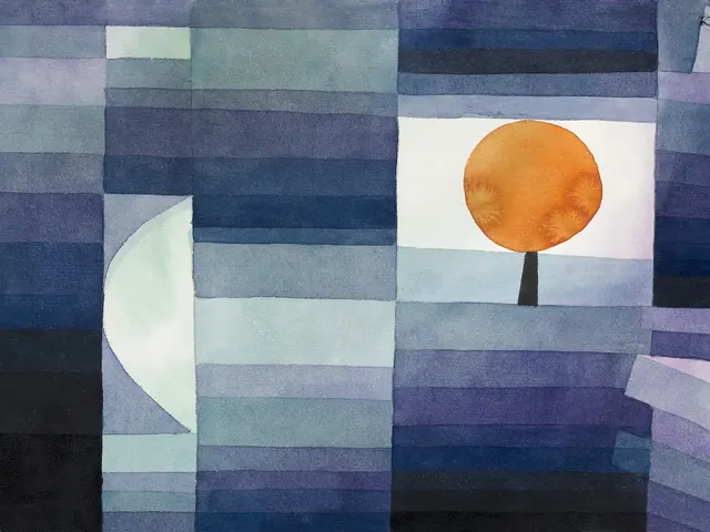 The Harbinger of Autumn by Paul Klee, horizontal tablet wallpaper