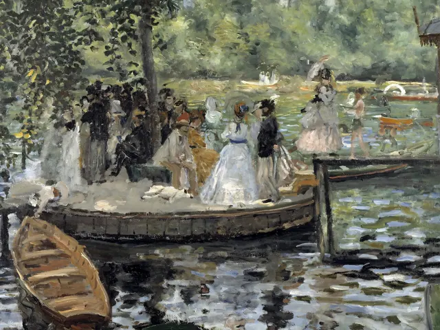 La Grenouillere by Pierre-Auguste Renoir, horizontal tablet wallpaper