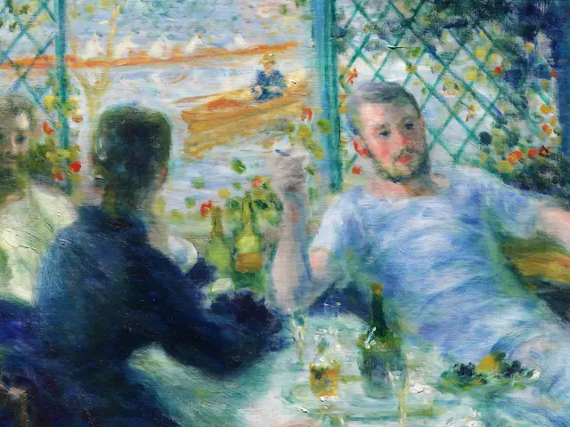 Auguste Renoir Lunch at the Restaurant Fournaise Iconic by Pierre, horizontal tablet wallpaper