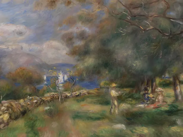 Peninsula of Saint Jean by Pierre-Auguste Renoir, horizontal tablet wallpaper