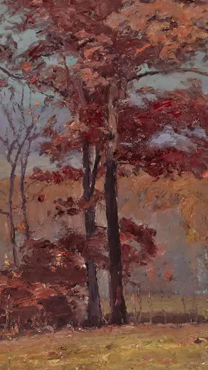 When the Oaks are Red wallpaper