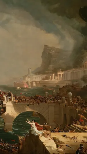 The Course of Empire Destruction wallpaper
