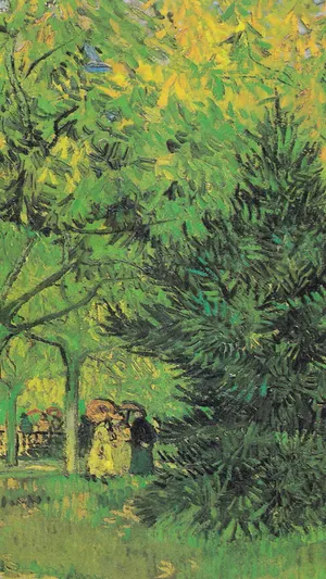 A Lane in the Public Garden at Arles wallpaper