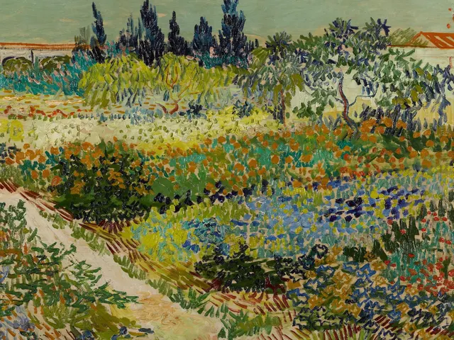 Garden at Arles by Vincent van Gogh, horizontal tablet wallpaper