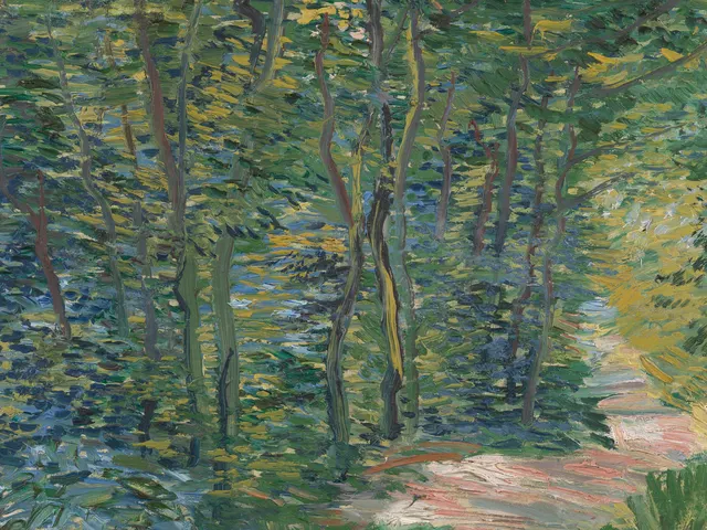 Path in the Woods by Vincent van Gogh, horizontal tablet wallpaper