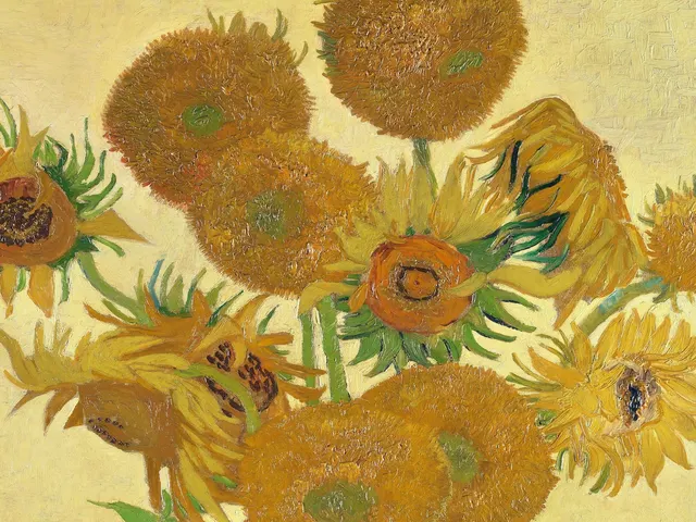Sunflowers 2 by Vincent van Gogh, horizontal tablet wallpaper