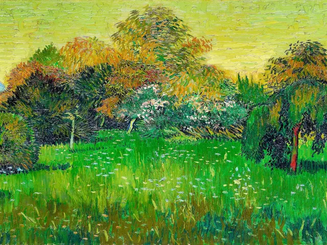The Poet s Garden by Vincent van Gogh, horizontal tablet wallpaper
