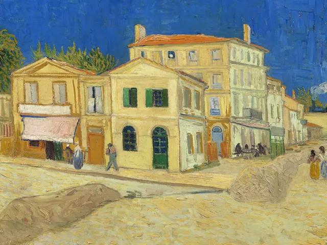 The Yellow House by Vincent van Gogh, horizontal tablet wallpaper