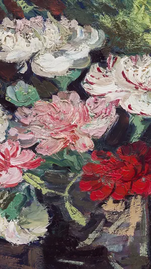 Vase with Carnations wallpaper