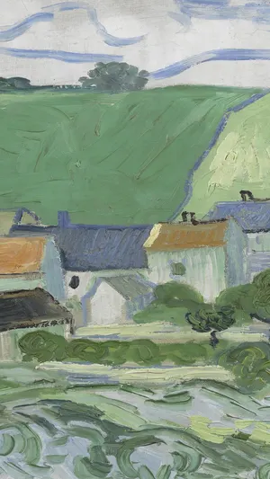 View of Auvers wallpaper