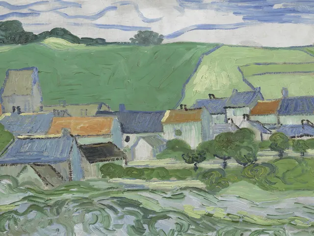 View of Auvers by Vincent van Gogh, horizontal tablet wallpaper