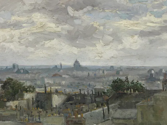 View of Paris by Vincent van Gogh, horizontal tablet wallpaper